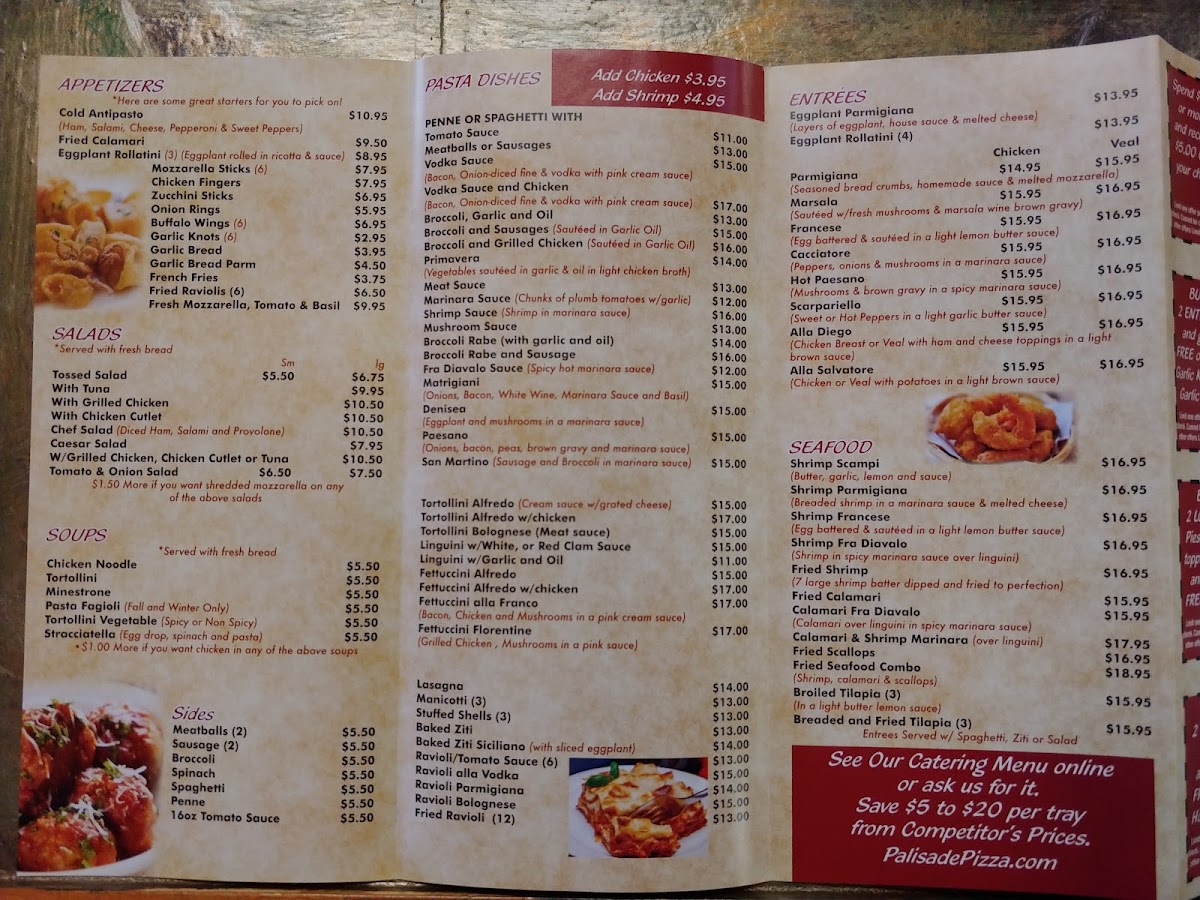 Menu Palisades Pizza & Pasta-2