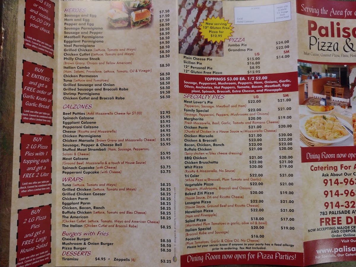 Menu Palisades Pizza & Pasta-4